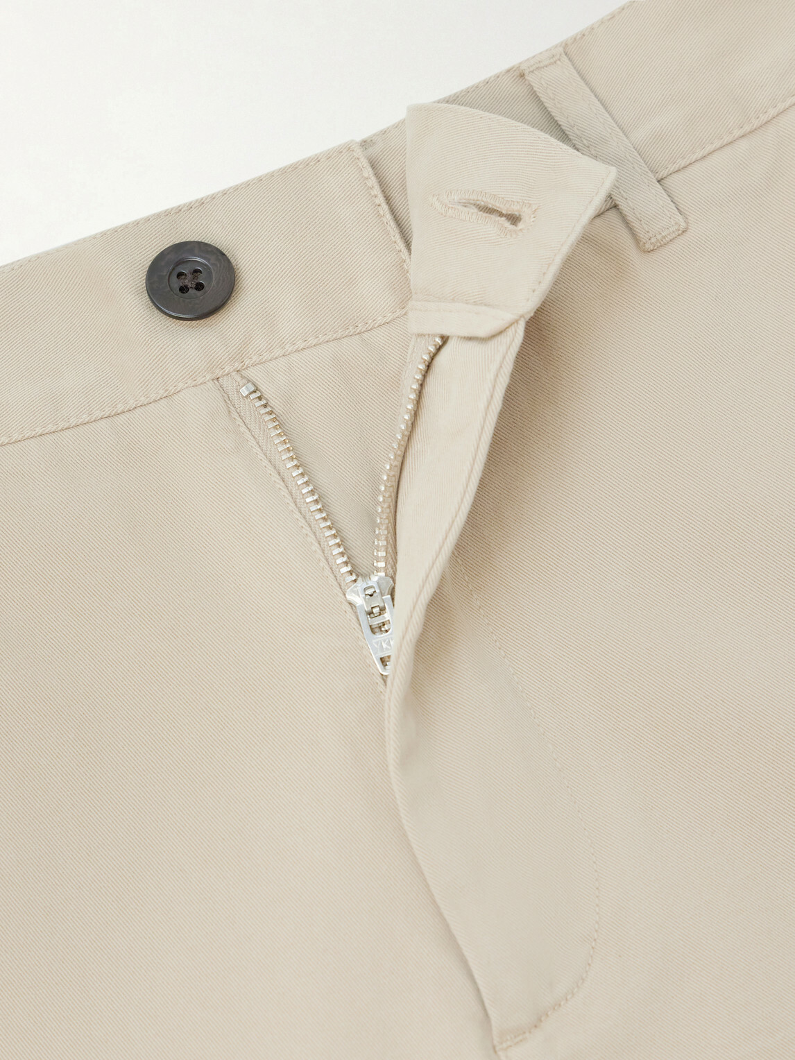 Portuguese Flannel - Labura Straight-Leg Organic Cotton-Twill Trousers - Neutrals