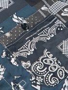 NEIGHBORHOOD - Bandana-Print Patchwork Cotton-Voile Shirt - Black