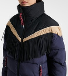 The Upside Fox fringed ski jacket