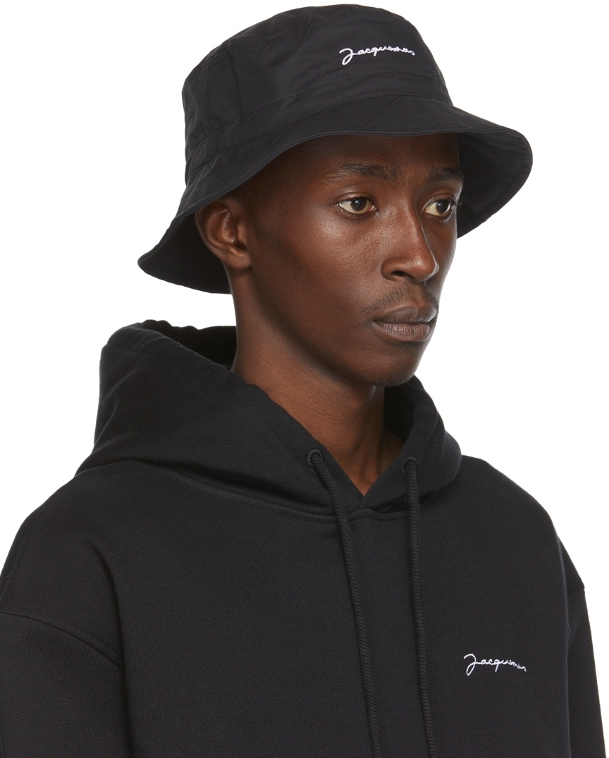 Jacquemus Black 'Le Bob Picchu' Bucket Hat Jacquemus
