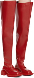 untitlab® Red Reel Derbies Fisherman Tall Boots