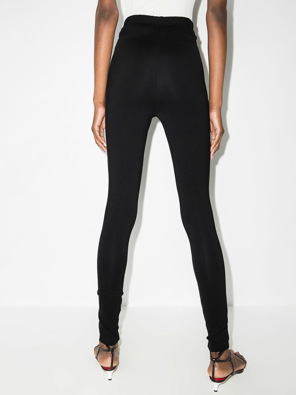 WARDROBE.NYC Black Front Zip Leggings WARDROBE.NYC