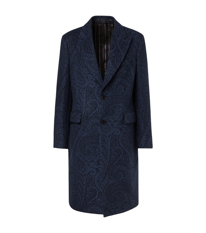 Photo: Etro Paisley wool and cashmere jacquard coat