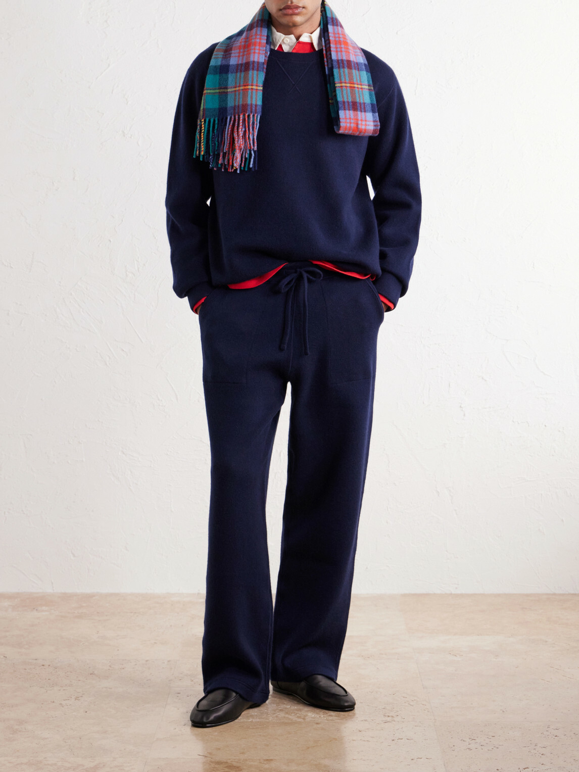 Aimé Leon Dore - Straight-Leg Cashmere-Blend Sweatpants - Blue