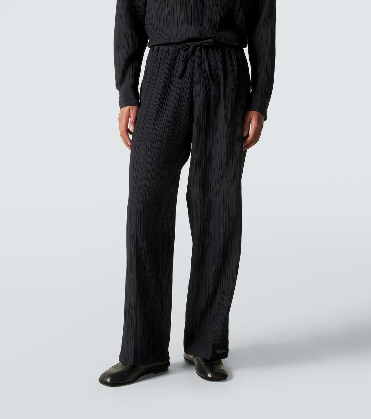 Umit Benan Julian linen and cotton straight pants