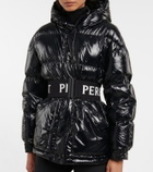 Perfect Moment Metallic belted down parka