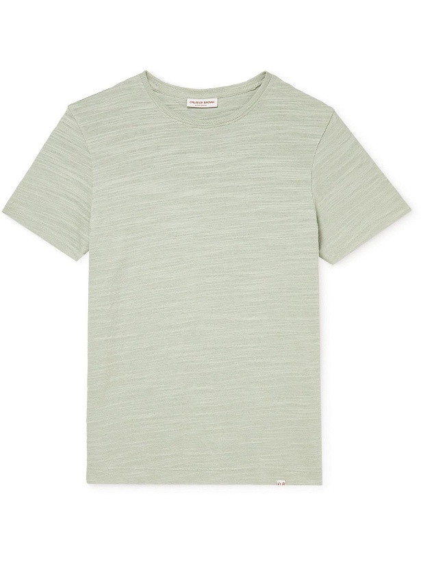 Photo: Orlebar Brown - Sammy Garment-Dyed Linen-Jersey T-Shirt - Gray