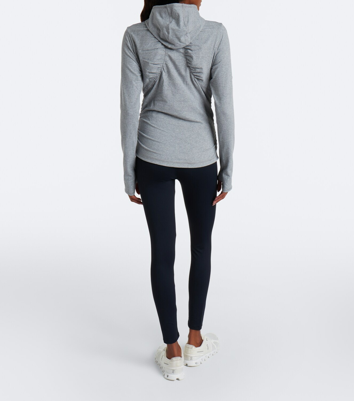 Adidas by Stella McCartney Logo jersey half-zip hoodie