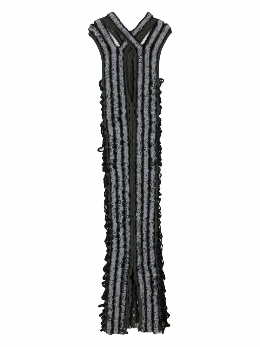 Sinead O'Dwyer Black Shibari Satin Maxi Dress
