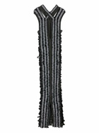 Sinead O'Dwyer Black Shibari Satin Maxi Dress