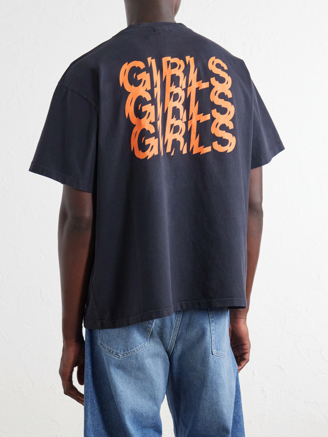 SECOND / LAYER - GGG Printed Cotton-Jersey T-Shirt - Blue