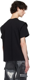 HELIOT EMIL Black Outline Logo T-Shirt
