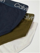 Calvin Klein Underwear - Three-Pack Stretch Cotton-Blend Briefs - Multi