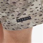 Stampd Men's Grey Leopard Shorts in Camo Leopard