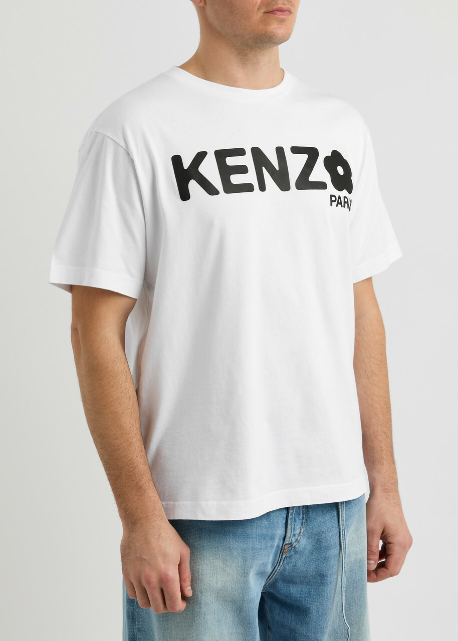 Kenzo Boke Flower Logo Cotton T-shirt White Kenzo