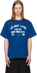 Helmut Lang Blue Varsity T-shirt