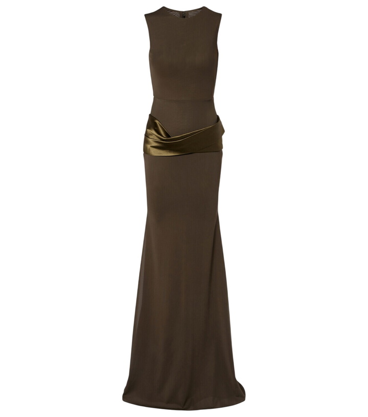 Photo: Alex Perry Satin-trimmed gown