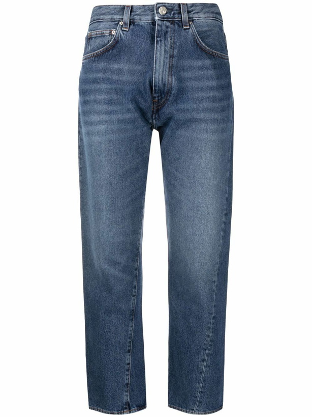 Photo: TOTEME - Twisted Seam Denim Cotton Jeans