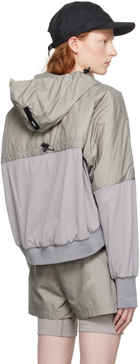 Templa Gray Paneled Hoodie