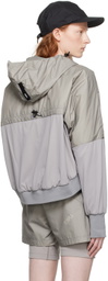 Templa Gray Paneled Hoodie