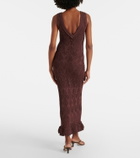 Staud Roan open-knit midi dress