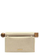 Jacquemus La Pochette Rond Carre Canvas Clutch - Beige - One Size