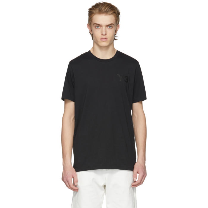 Photo: Y-3 Black Classic Logo T-Shirt