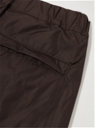Valentino - Wide-Leg Logo-Embroidered Shell Track Pants - Brown