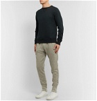 Secondskin - Mélange Loopback Cotton-Jersey Sweatshirt - Black