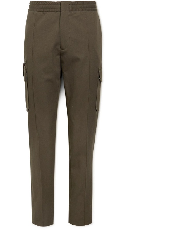 Photo: Ermenegildo Zegna - Slim-Fit Cotton and Linen-Blend Twill Cargo Trousers - Brown