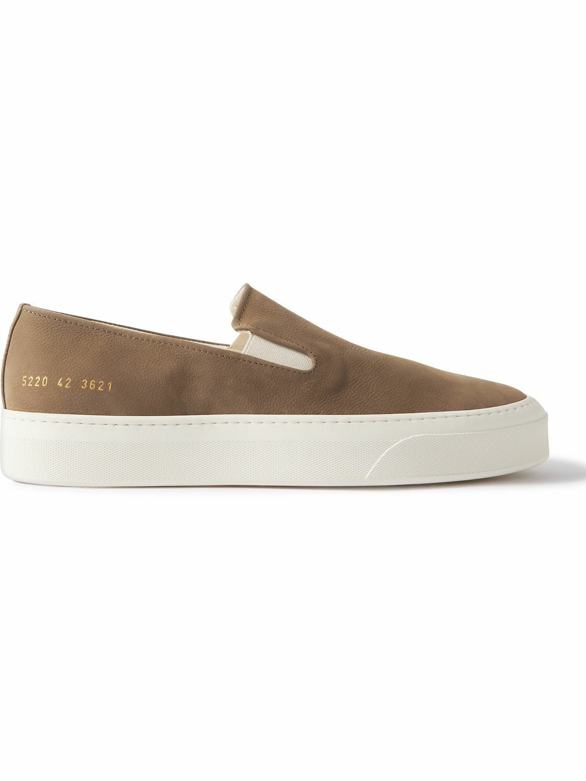 Common Projects - Nubuck Slip-On Sneakers - Brown Common Projects