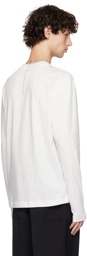 Jil Sander Three-Pack White Logo Label Long Sleeve T-Shirts