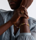 Suzanne Kalan Bold Burst 18kt gold bracelet with sapphires and diamonds