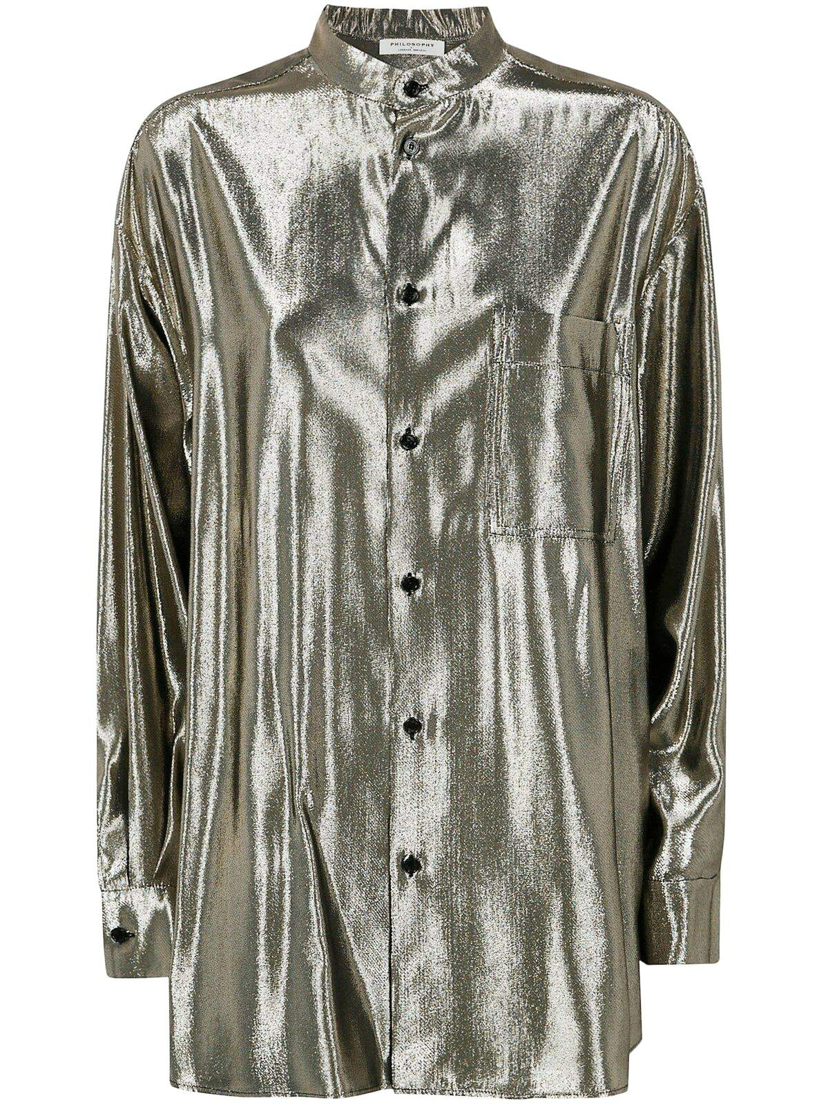 PHILOSOPHY DI LORENZO SERAFINI Cotton Jersey Polo Top
