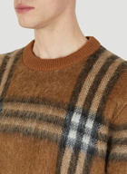 Denver Check Sweater in Brown