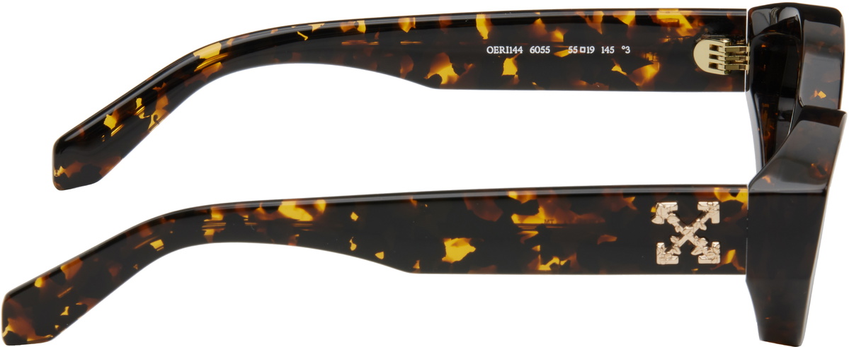 Off-White Brown & Black Hilo Sunglasses