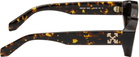 Off-White Brown & Black Hilo Sunglasses