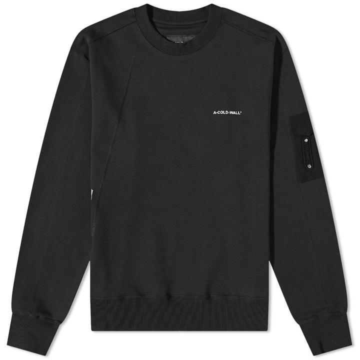 Photo: A-COLD-WALL* Men's Polygon Technical Crew Sweat in Black