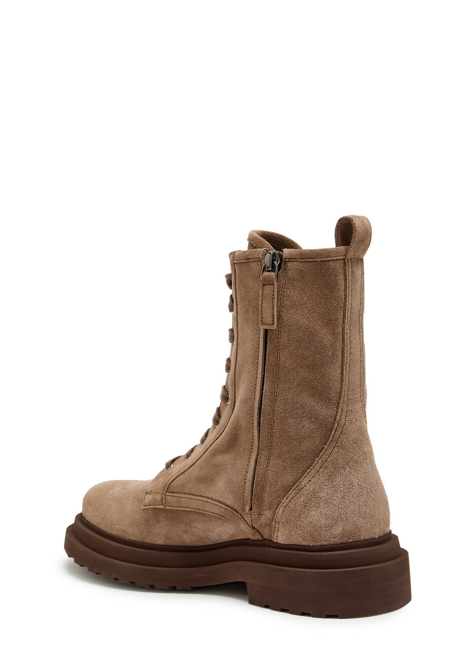Brunello Cucinelli Suede Ankle Boots Brown