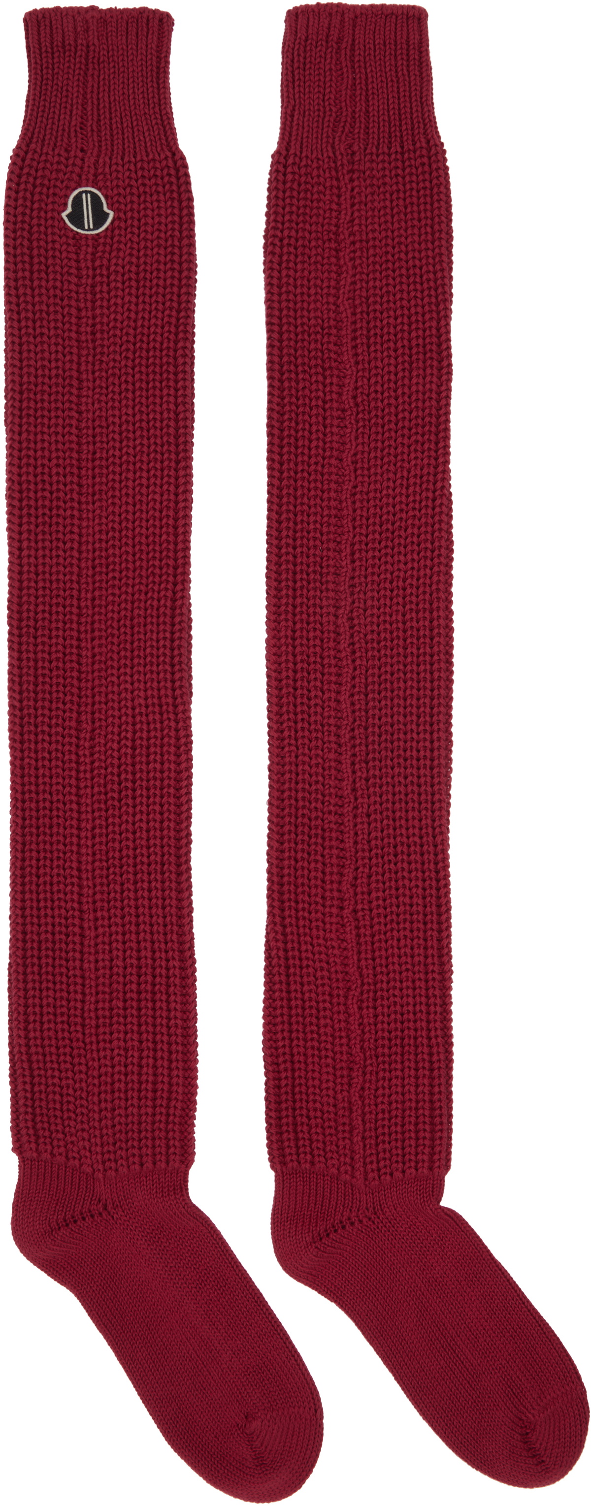 Rick Owens Moncler + Rick Owens Red Hiking Socks