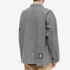 Neighborhood Men's SRL Denim Work Jacket in Grey