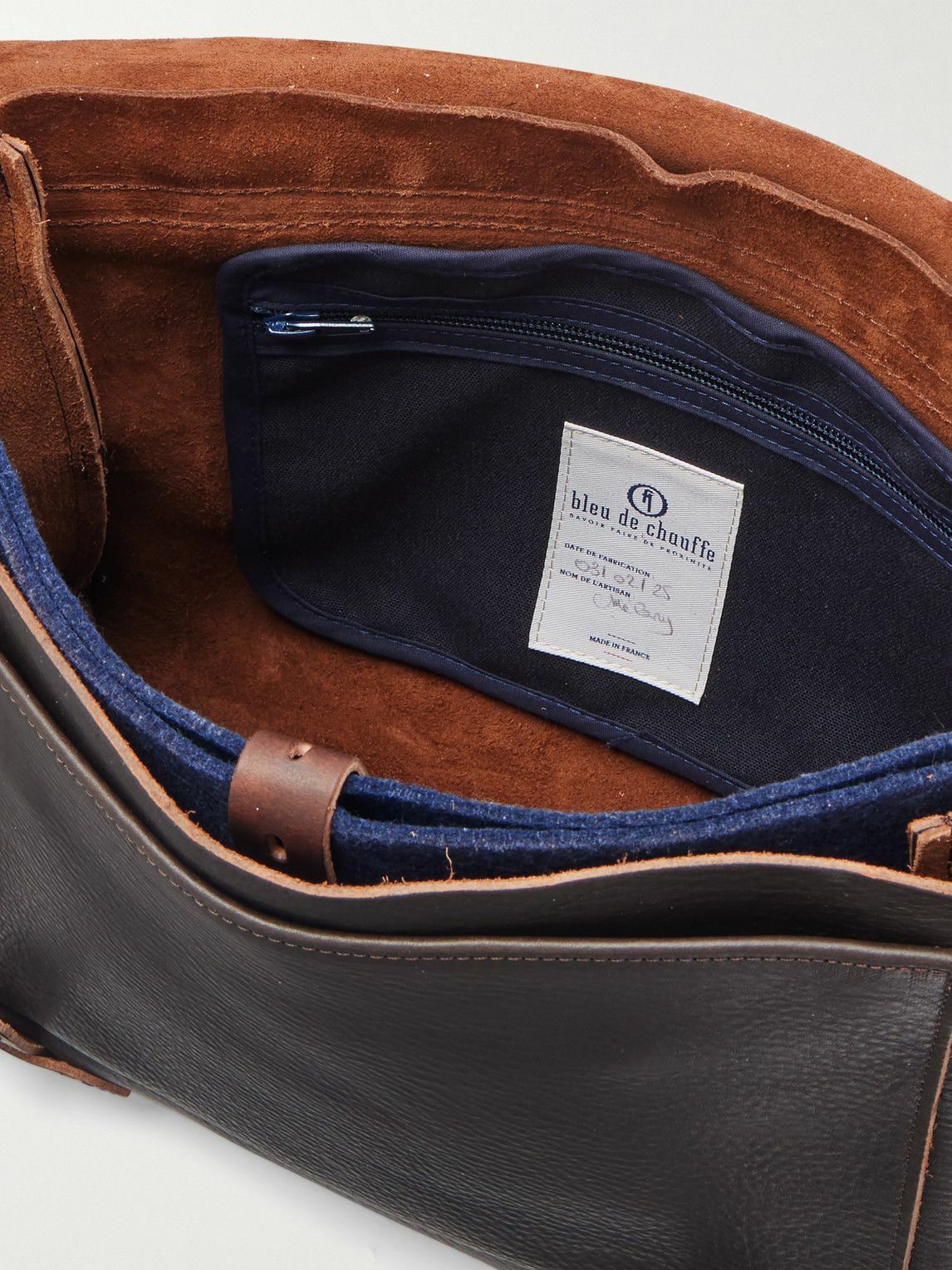 Bleu de Chauffe - Eclair Full-Grain Leather Messenger Bag