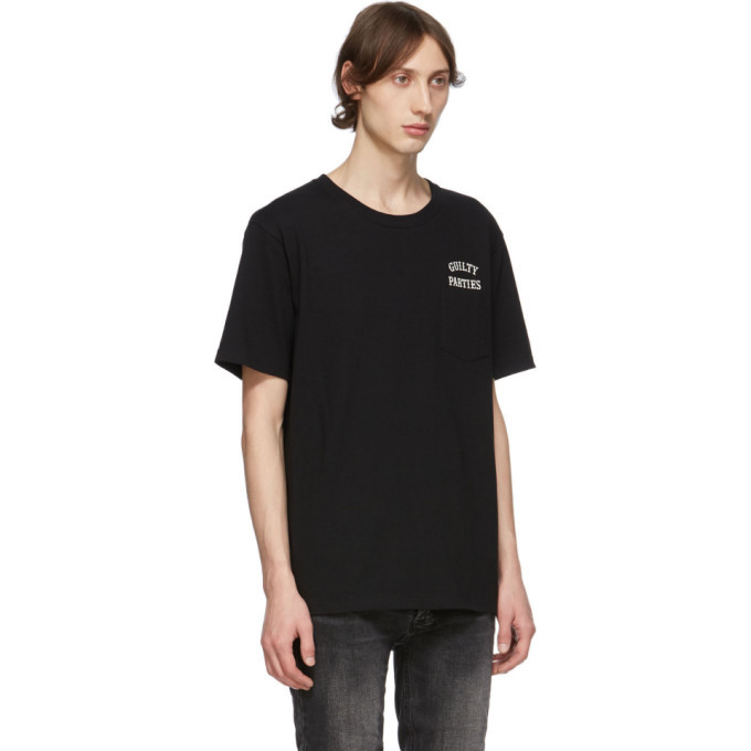 Wacko Maria Black Guilty Parties Pocket T-Shirt