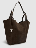 TOD'S Medium Api Suede Shoulder Bag