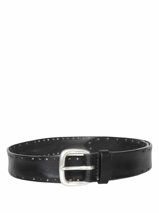 Photo: Orciani Studded Bull Soft Black Belt