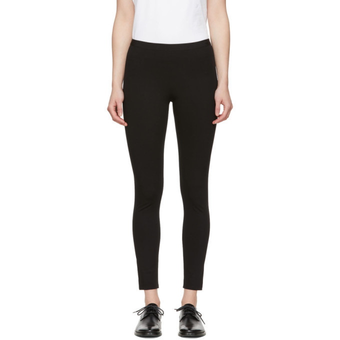 Black Flared Leggings by Helmut Lang on Sale