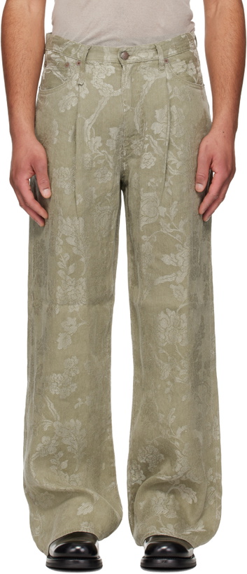 Photo: R13 Khaki Damon Pleated Trousers
