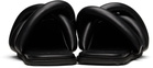 YUME YUME Black Closed Toe Tyre Slide Loafers