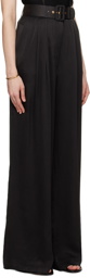 ZIMMERMANN Black Tuck Trousers