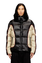 Diesel Hooded puffer jacket in shiny ripstop - Winter Jackets Mens in Multicolor